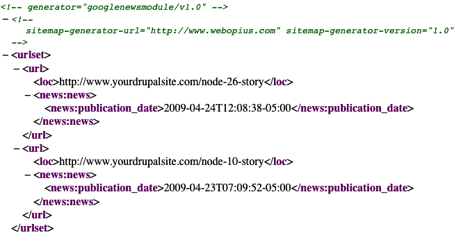 Drupal 6 Search Engine Optimization extending-search-engine-optimization-using-sitemaps-drupal-6-img-1